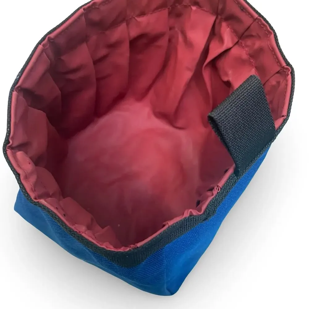 Planet Dog Treat Pouch Training Bag Blue Canvas Belt Loop Earth's Best Friend